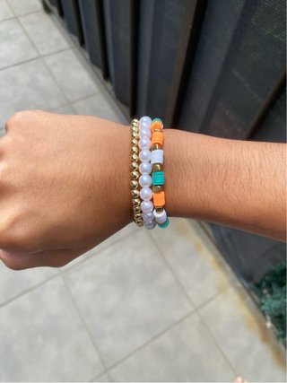 3 Pulseras de cuentas