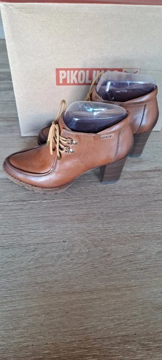 Botines Pikolinos Piel Talla 38 Brandy