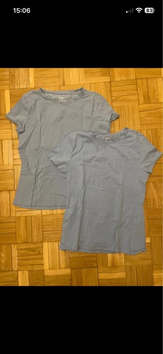 Lote 2 Camisetas Básicas Azules S/M