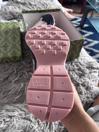 Zapatillas Gucci Rython Beige y Rosa