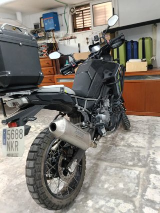 CF Moto 450 MT - 800kms - Akrapovic CAMBIO 300 2T