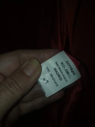 Traje de chaqueta rojo talla 48 + blusa