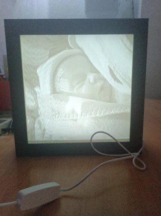 Litofanía Personalizad 20x20  También otros format