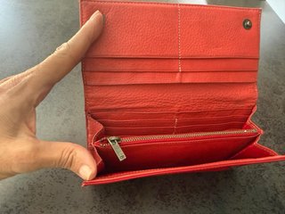 Cartera Billetera Carolina Herrera Roja
