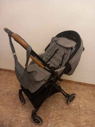 Carro de bebé reversible gris