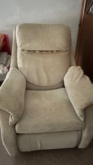 Sillón relax manual beige