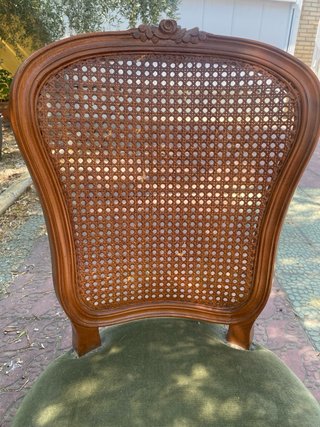 6 Sillas Clásicas Madera y Rattan