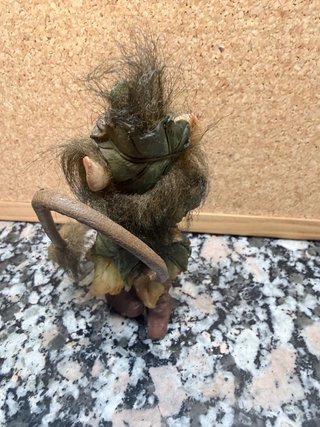 Figura Elfo Resina Pelo