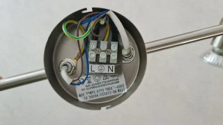 Plafoniera a 3 faretti GU10 metallo