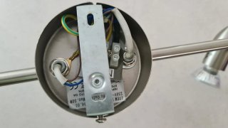 Plafoniera a 3 faretti GU10 metallo