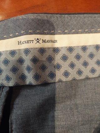 Pantalón Hackett Algodón Elástica Talla 32/48 Gris