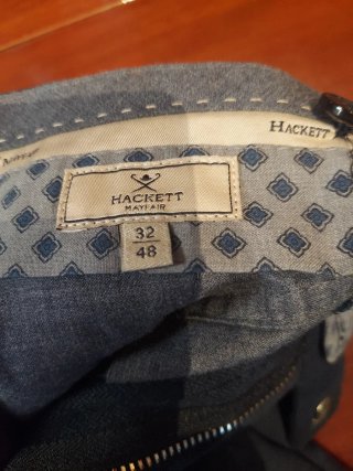 Pantalón Hackett Algodón Elástica Talla 32/48 Gris