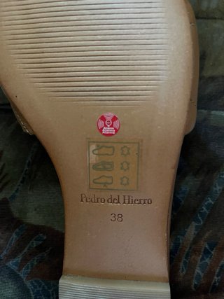 Chanclas Pedro del Hierro Piel Marrón Talla 38