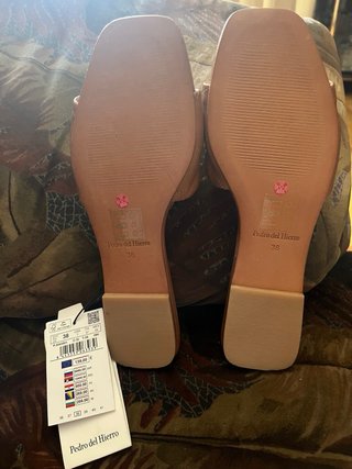 Chanclas Pedro del Hierro Piel Marrón Talla 38