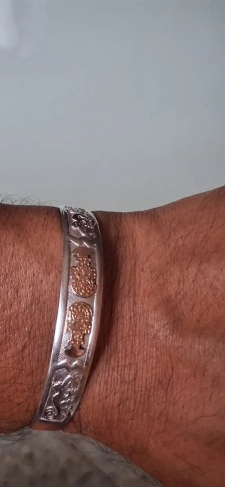 Brazalete Plata 950 con Oro 18k