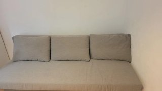 Sofá cama Ikea beige/gris