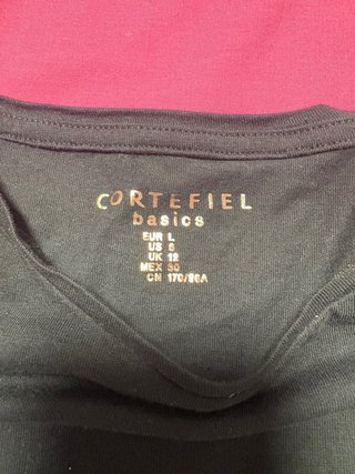 Camiseta Cortefiel calados Talla L