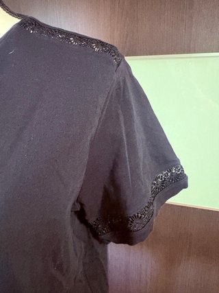 Camiseta Cortefiel calados Talla L