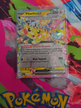 Carta Pokémon Pikachu EX Teracristal 057/217