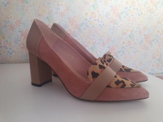 Zapatos piel tacón LALEBu Talla 38