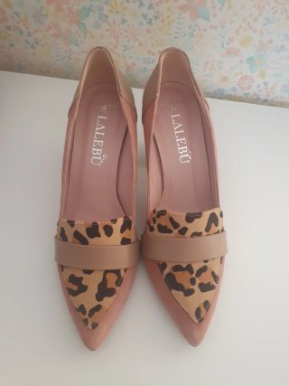 Zapatos piel tacón LALEBu Talla 38