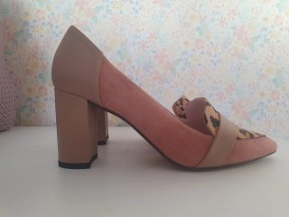 Zapatos piel tacón LALEBu Talla 38