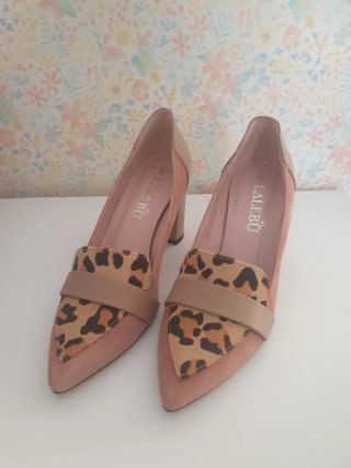 Zapatos piel tacón LALEBu Talla 38