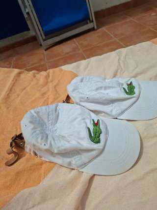 Berretti Lacoste Bianchi per Bambini