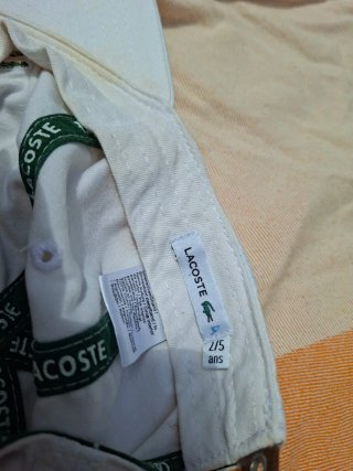 Berretti Lacoste Bianchi per Bambini
