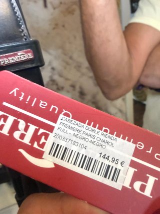 Cabezada Doble Rienda Premiere Charol