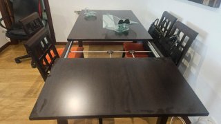 Sillas comedor y mesa extensible
