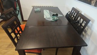 Sillas comedor y mesa extensible
