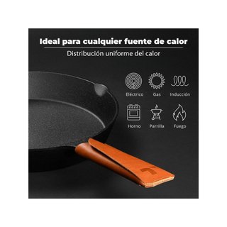 Sartén hierro fundido inducción versátil 32cm