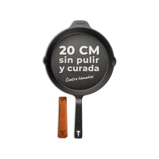 Sartén hierro fundido inducción versátil 32cm