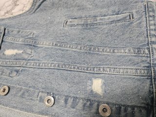 Gilet jeans donna M