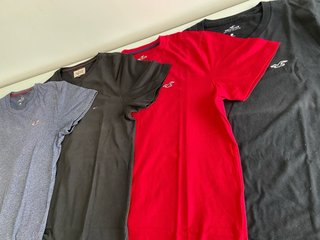 Pack 4 Camisetas Hollister y Tommy Hilfiger