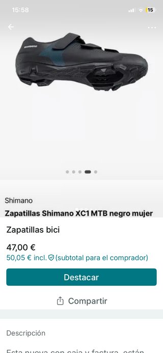 Zapatillas Shimano XC1 MTB Mujer Negras