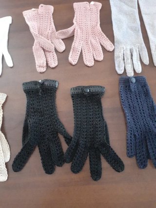 Guanti vintage in pizzo