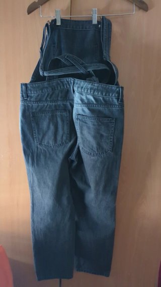 Peto vaquero negro talla M