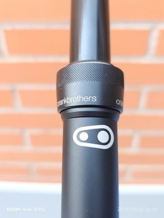 Tija pija CRANK BROTHERS Highline 27,2x100mm.NUEVA