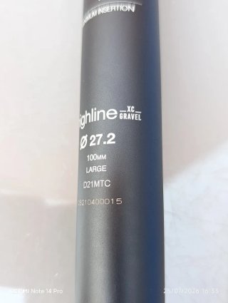 Tija pija CRANK BROTHERS Highline 27,2x100mm.NUEVA