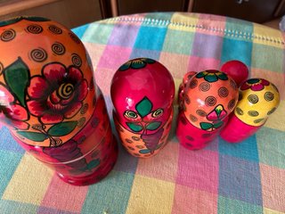 Matrioska russa vintage 10 pezzi