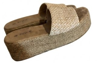 Sandalias cuña con plataforma inside talla 39