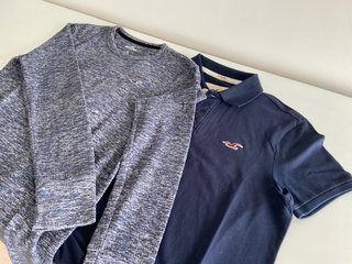 Pack 2 Camisetas Hollister Azul y Gris