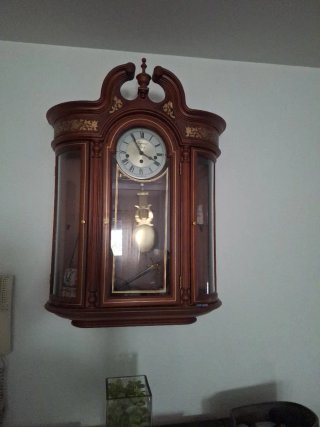 Reloj Imperial de Pared Marrón y Dorado