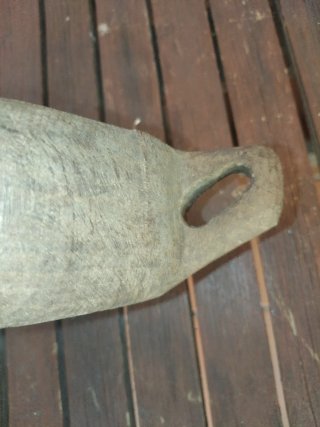 Cuenco dornillo escudilla madera maciza S.XVIII