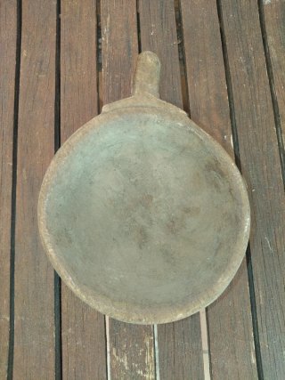 Cuenco dornillo escudilla madera maciza S.XVIII