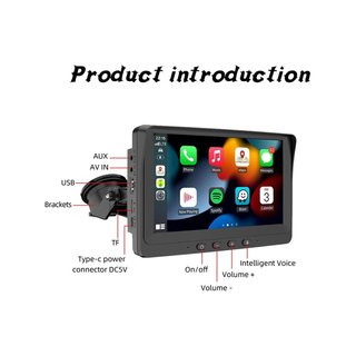 Wireless Carplay Android Auto Radio Coche