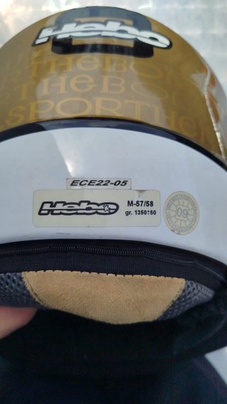 Casco Hebo Dorado Talla M