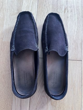 Mocasines de ante marrón